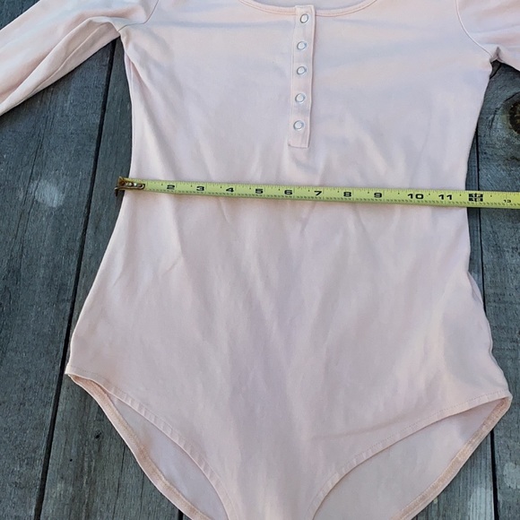 Gently Used Light Pink Forever 21 3/4 Sleeve Body Suit - Picture 6 of 12